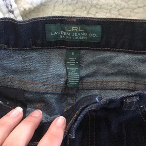 Lauren Jeans Co. (Ralph Lauren) sz 8 mid rise dark